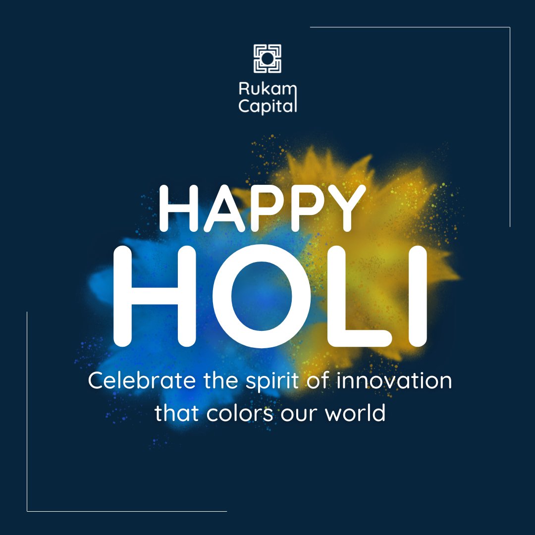 Happy Holi from Rukam Capital.