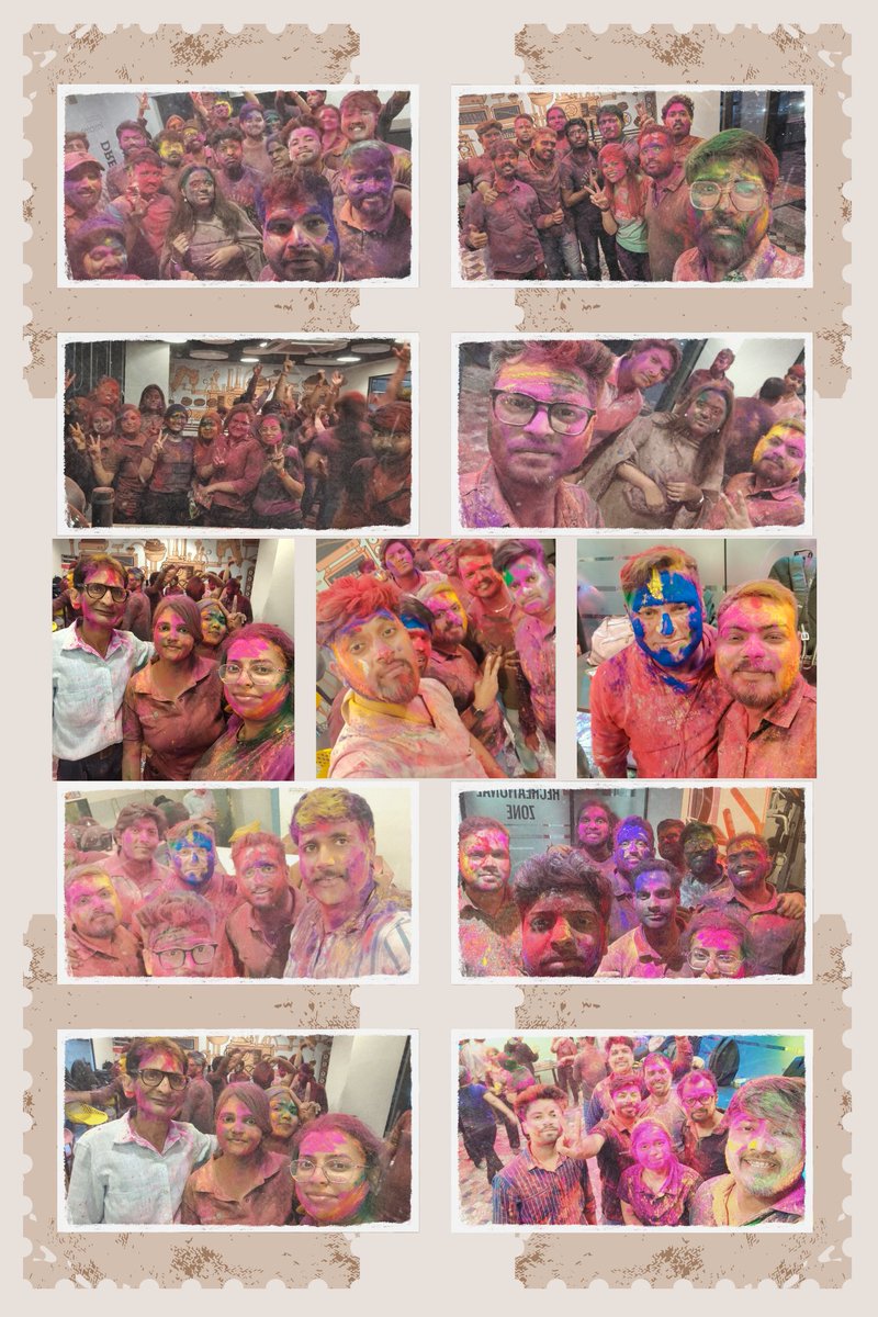 DevstringXS's tweet photo. Colors, joy, and camaraderie filled the air as we celebrated Holi at the office! Grateful for the vibrant energy and unity that this festival brings to our workplace. 
#HoliCelebrations #OfficeFun #TeamUnity #ColorfulMoments #devstringx #devstringxtechnologies https://t.co/ovAgqsda9u
