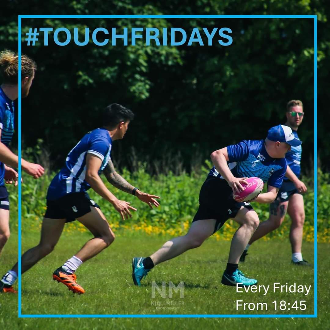 🌀🏉 It's #TouchFriday!!🏉🌀 Time for some rugby training! 🗓️ Every Friday 🕖 From 18:45 🏟️ @RugbyHoppers 🧃 Drink afterwards? Want to join? Drop us a message! #theTyphoonsway #touchrugby #inclusiverugby #IGR #allbelonginrugby