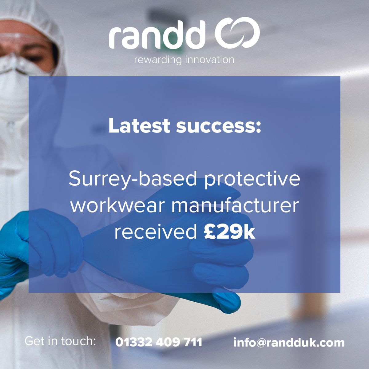 randduk's tweet photo. £29k Received By Surrey Protective Workwear Manufacturer!

Our experts are here to help you with your R&amp;D tax credits. Contact us today to start your claim: https://t.co/I3QtOlxYal

#SurreyBusiness #TaxCredits #Research #Development https://t.co/NAVV6jZTBA