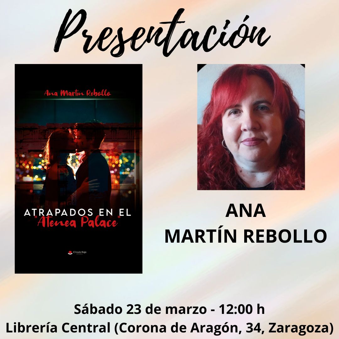 anamare75's tweet photo. A menos de 24 horas de presentar en la Librería Central de Zaragoza "Atrapados en el Atenea Palace". ¡Qué ganas de compartir mi novela y la mañana con todos vosotros! 😍📚🤩 https://t.co/RR8gZ2gnPx