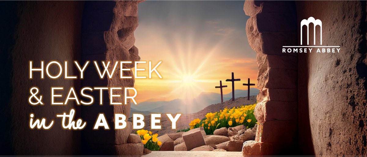 romseyabbey's tweet photo. Join us as we journey through Holy Week to Easter. Our services and Events for Holy Week. https://t.co/fPicNImgez