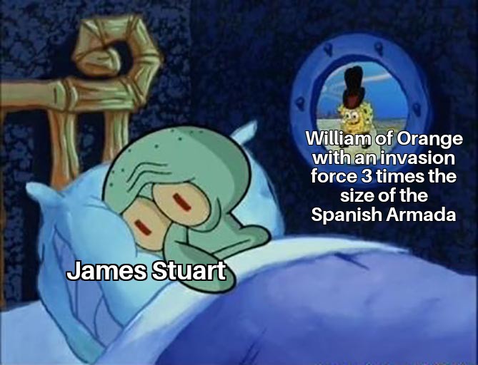PcsOrnc's tweet photo. #OTD 1688 Dutch ruler William of Orange landed at Brixham with an invasion force, in response to an invitation of seven peers to invade England in order to preserve Protestantism, to investigate the true parentage of James II's child, and to call a 'free' Parliament. https://t.co/ER35Cgs1Nl