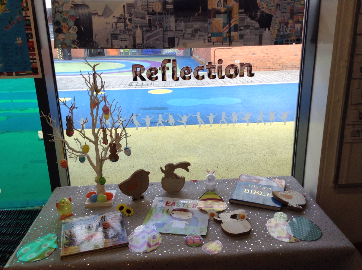 Ash Class are learning about Easter. We have set up our Reflection Area this morning.