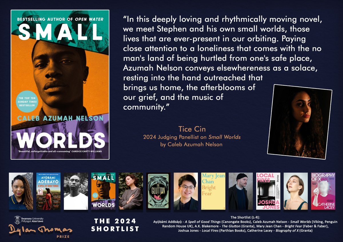 Congratulations @CalebANelson and all at @VikingBooksUK @PenguinUKBooks. Here's what @ticecin of our 2024 judging panel had to say about 'Small Worlds' #SUDTP24