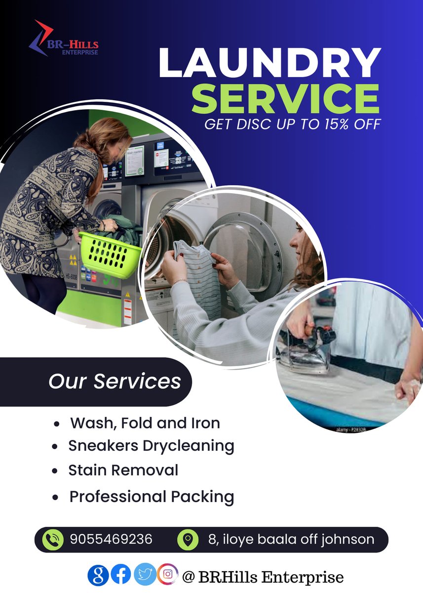 Don't miss out on this opportunity to experience the ultimate in laundry convenience while saving money. Join the BRHills family today and discover a new level of freshness! BRHills Laundry Service - Where Customer satisfaction is the Key. #Naira \ Gumi \ Big 3\ Ijele\ Bobrisky
