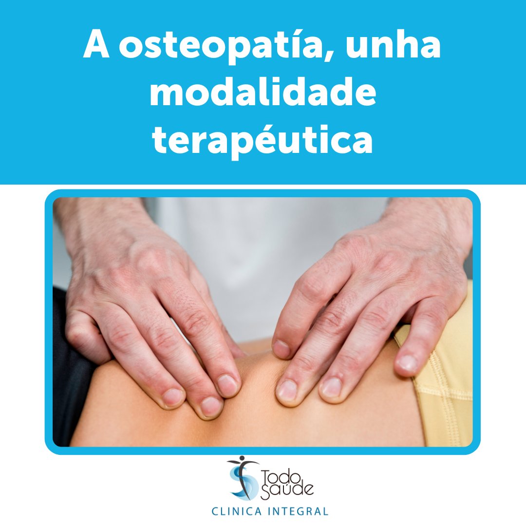 ➡️A osteopatía é unha modalidade terapéutica que traballa o tecido muscular e óseo a través de técnicas manuais.

En TodoSaúde contamos con varias profesionais expertas nesta especialidade.

#TodoSaúde #ClínicaTodoSaúde #Osteopatía