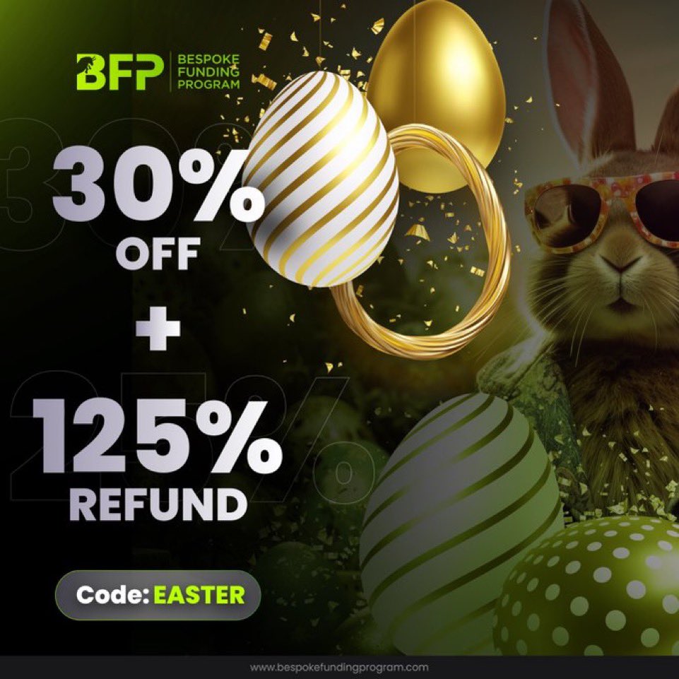 🥚 PASKALYA ETKİNLİĞİ! 🥚

Paskalya'yı kutlamak için size TÜM challenge hesaplarda %30 indirim + %125 geri ödeme sunuyoruz!

Kodu kullanın: EASTER 💚

🔗 Website Linkimiz Bio'da