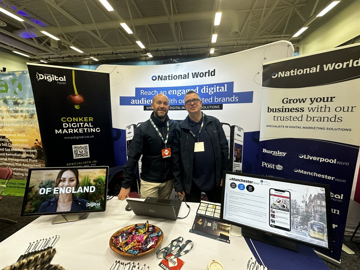 A very busy morning so far at the #LBE2024

Be sure to come and chat to us today about how we can help your businesses reach its target audiance
and answer any questions you may have on digital marketing 

<a href="/NationalWorld/">NationalWorld</a>  <a href="/leponline/">Lancashire Post</a>  <a href="/The_Gazette/">Blackpool Gazette</a>