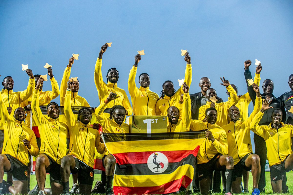 Yes!!! Yes !!! Yessss!!!! We are Golden 🏅 at the 13th #AllAfricanGames .. 3weeks away from home but no better way to return. Special thanks to the team ❤️,@UgandaRugby and our management, @NCSUganda1 and @NileSpecial for making everything a smoother ride.. #UnmatchedinGold