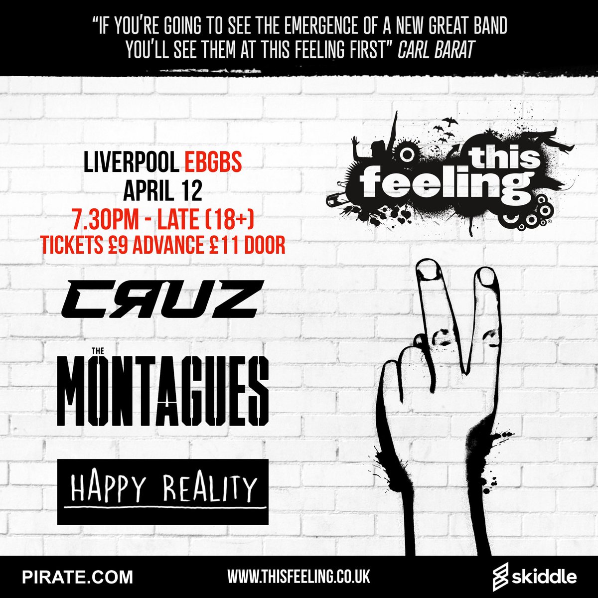 We're excited to announce that we return to our second home Liverpool on Friday 12th April with This Feeling at EBGBs. Tickets are available below but be quick as our last show SOLD OUT in 12 hours! skiddle.com/whats-on/Liver…