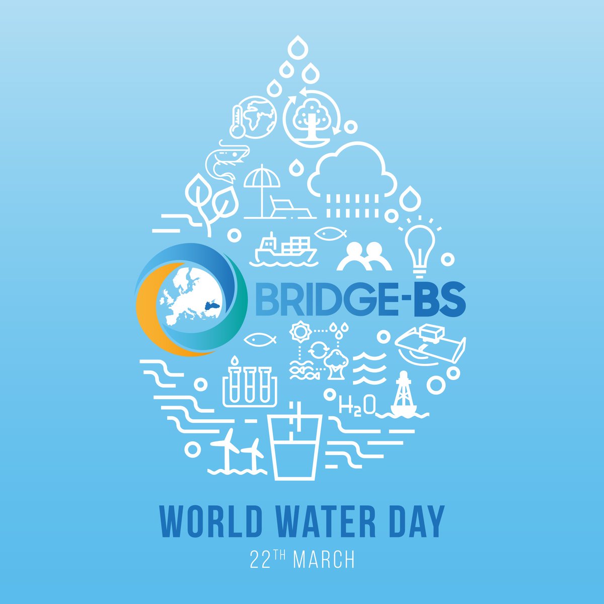 Healthy waters mean healthy seas and oceans! 🌊

To safeguard the resilience of the waters and #BlackSea ecosystem, #BRIDGEBlackSea conducts research to foster #blueeconomy in the region and implement the Black Sea #SRIA for a brighter, more sustainable future.

#WorldWaterDay