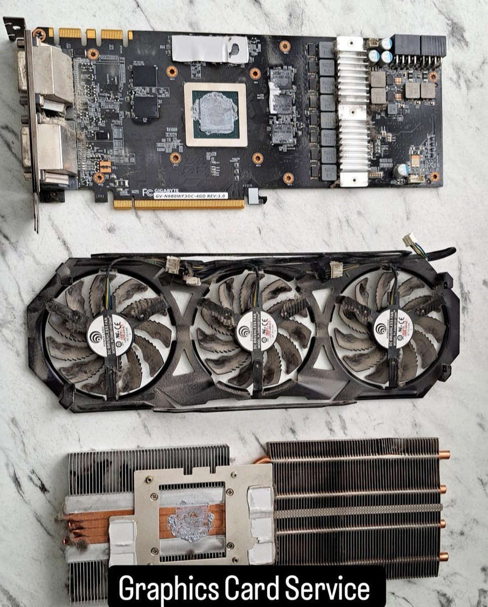 Graphics Card Service: We recommend a graphics card service every 2 years. A service will help the graphics card cool correctly and perform better 😎 👌 
#fixcomputers #mcr #Manchester #computerrepair  #gamingpc #datarecovery  #mcruk #chorlton #didsbury #stockport  #altrincham