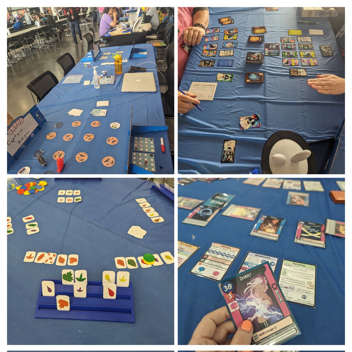 Come see us this weekend at PAX East! Here are a few of the games we played yesterday <3 Designers, reserve your table: tabletop.events/conventions/un… Everyone else, just swing by and play some games!!