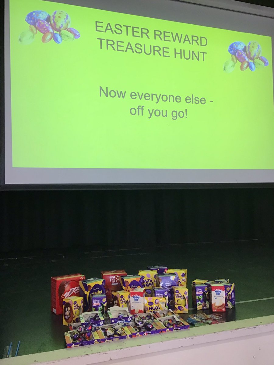 Our year groups are enjoying a treasure hunt today and the prizes are ready for them! Happy hunting everyone 👍🏼 #NotInMissOut @CwmbranHigh