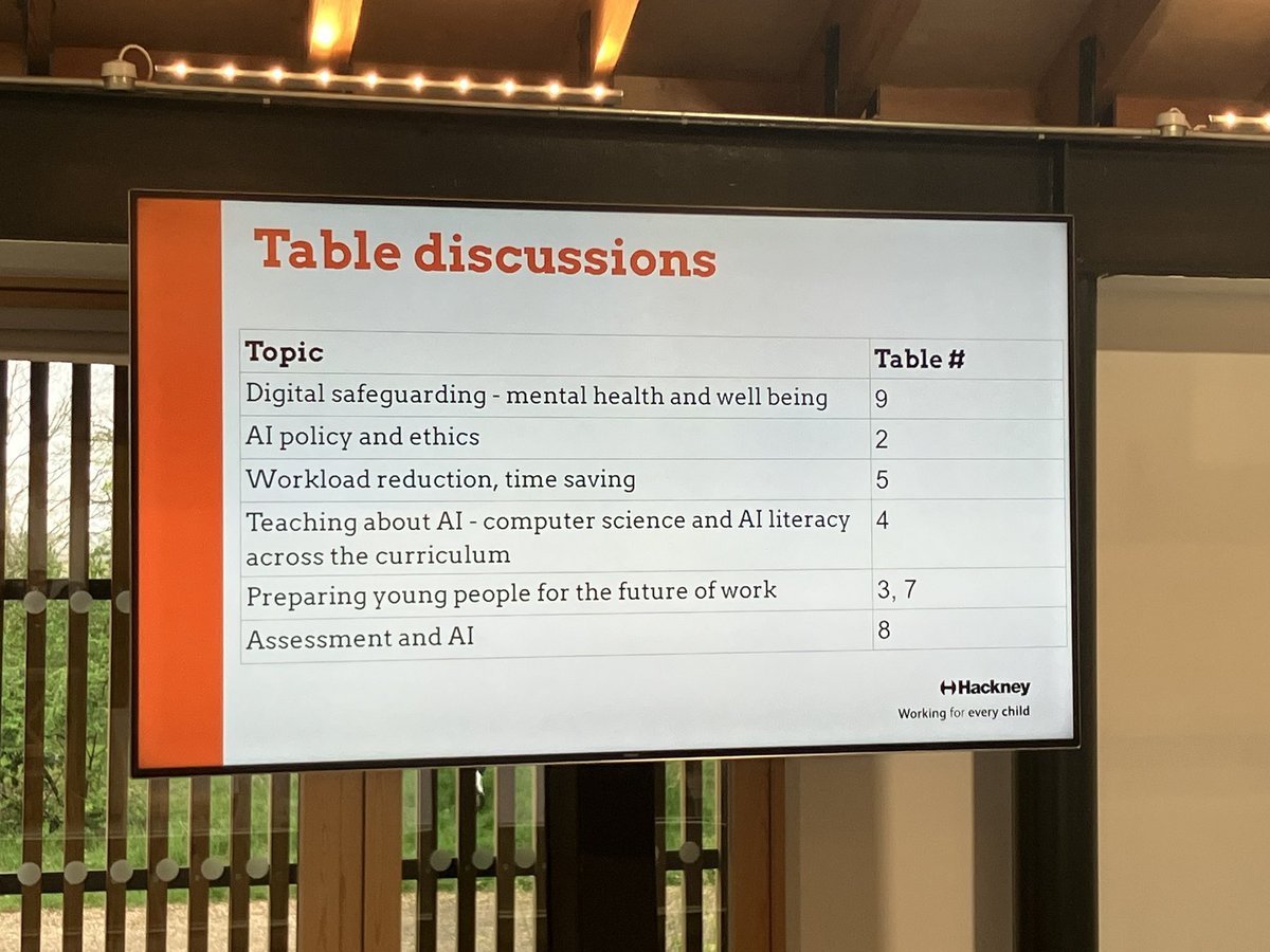 Exciting table discussions are currently underway, exploring innovative ways AI can be incorporated in the classroom #HeadteachersConference