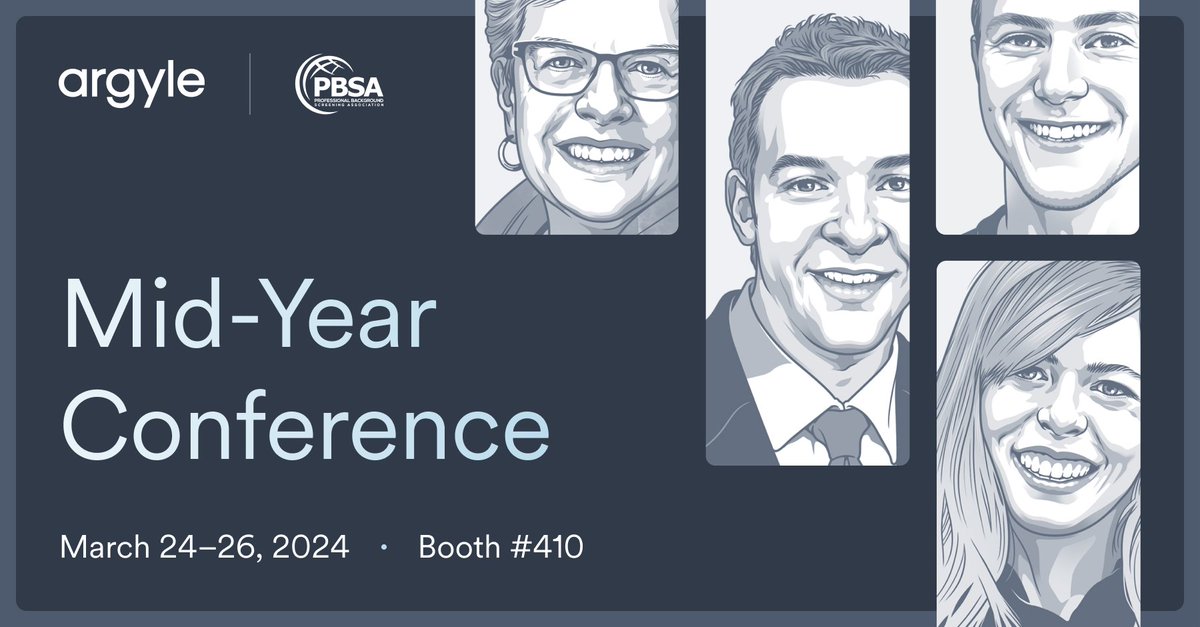 Will you be in Arlington, VA next week for PBSA Midyear Conference? Stop by booth #410 to chat with our team about how Argyle can help you automate employment verifications to dramatically lower costs and shorten turnaround times.