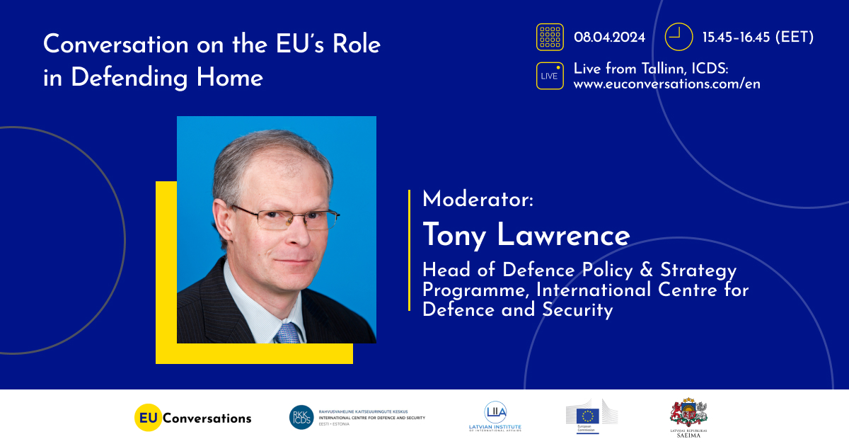 What does European strategic autonomy in defence mean today?

@ICDS_Tallinn is glad to be a partner in the #EUconversations 2024 conference organized on 8 April by @LIIA_LV.

Speakers: @TimoPesonen1, @ricbdc, @koziol_sasza. Moderator: Tony Lawrence.

More: euconversations.com/en