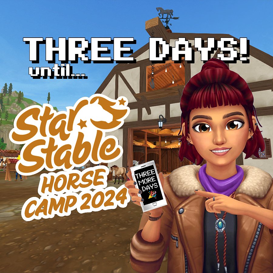 mandyadventures's tweet photo. Three more days until @StarStable  HORSE CAMP begins!🎉🐴✨ The excitement grows more every day and I cannot wait to share a week of fun with all of you. Join us this Monday for a video to kick off the event!💖

https://t.co/N5Uw1sF5r7 https://t.co/7DKq5QGuod