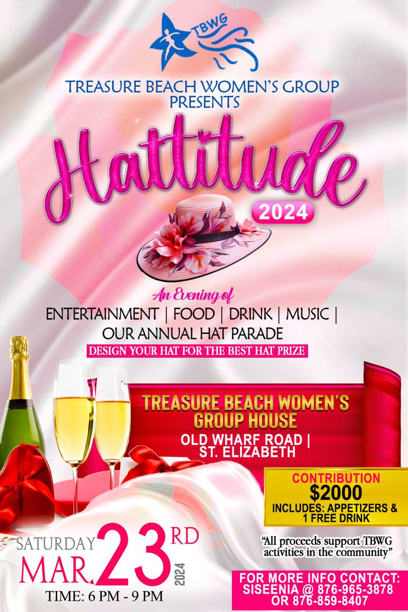 Headed over to sweep, rake, dust and tidy up everything in preparation for tomorrow’s annual Hattitude 2024 at Treasure Beach Women’s Group, Old Wharf, Treasure Beach. #CommunityMatters #StrengthOfAWoman #IAmBlessed