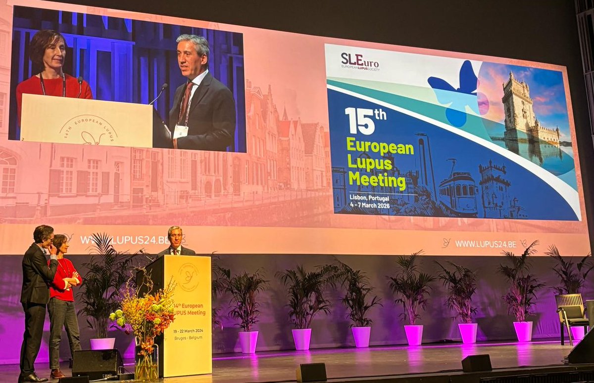 The 14th European Lupus Meeting is now over and the 8 new members of the SLEuro Executive Committee have been announced, as well as the next SLEuro Meeting in Lisbon (4-7 March 2026)! Thank you to everyone.