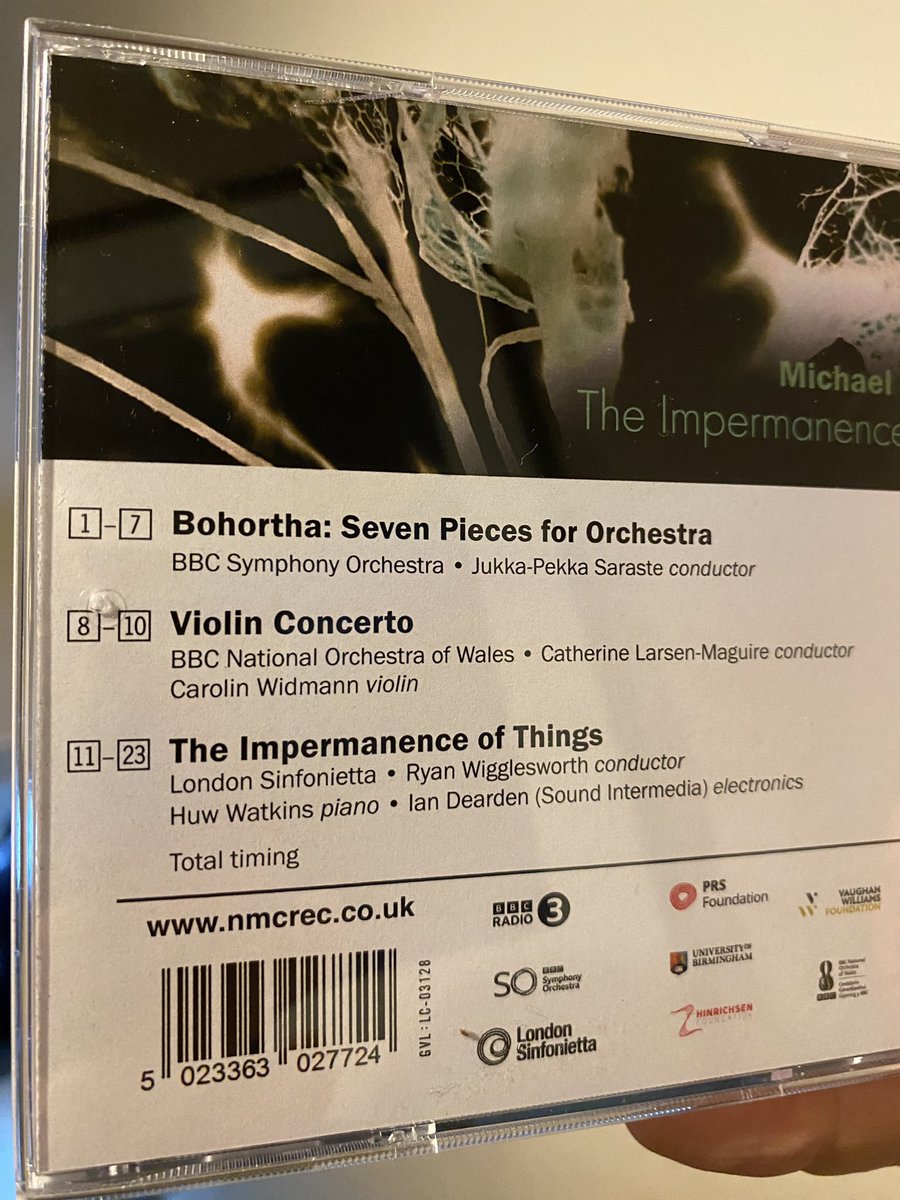 Excited to get my hands on @MZevGordon’s new @nmcrecordings CD - his piano concerto is every bit as colourful and beguiling as I remember @Ldn_Sinfonietta @BBCSO @BBCNOW