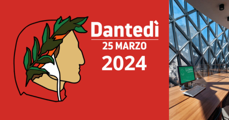 UniLUMSA's tweet photo. In occasione del #Dantedì (25 marzo), il Dipartimento di Scienze umane propone "#Dante in figura: dalle prime stampe alla #Commedia per i ragazzi", evento per l’inaugurazione dell'omonima mostra allestita nella Biblioteca Centrale d'Ateneo e aperta al pubblico fino all’11 aprile.