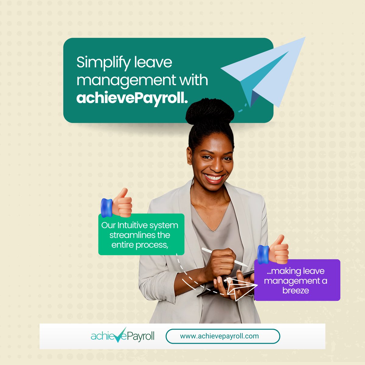 Leave management made effortless with achievePayroll. Say goodbye to complexity and hello to seamless efficiency! #efficiency #achievePayroll #payroll