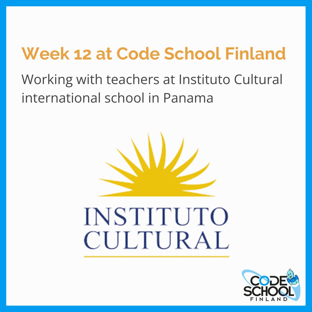 #codinginschools #digitalcreation #digitalskillsforkids #projectbasedlearning #21stcenturyskills #education #k12education #teachinglearningmaterial
#edtech #FinnishEdtech #educationexport #finnisheducation
#codeschoolfinland #csf #cpd #InstitutoCultural