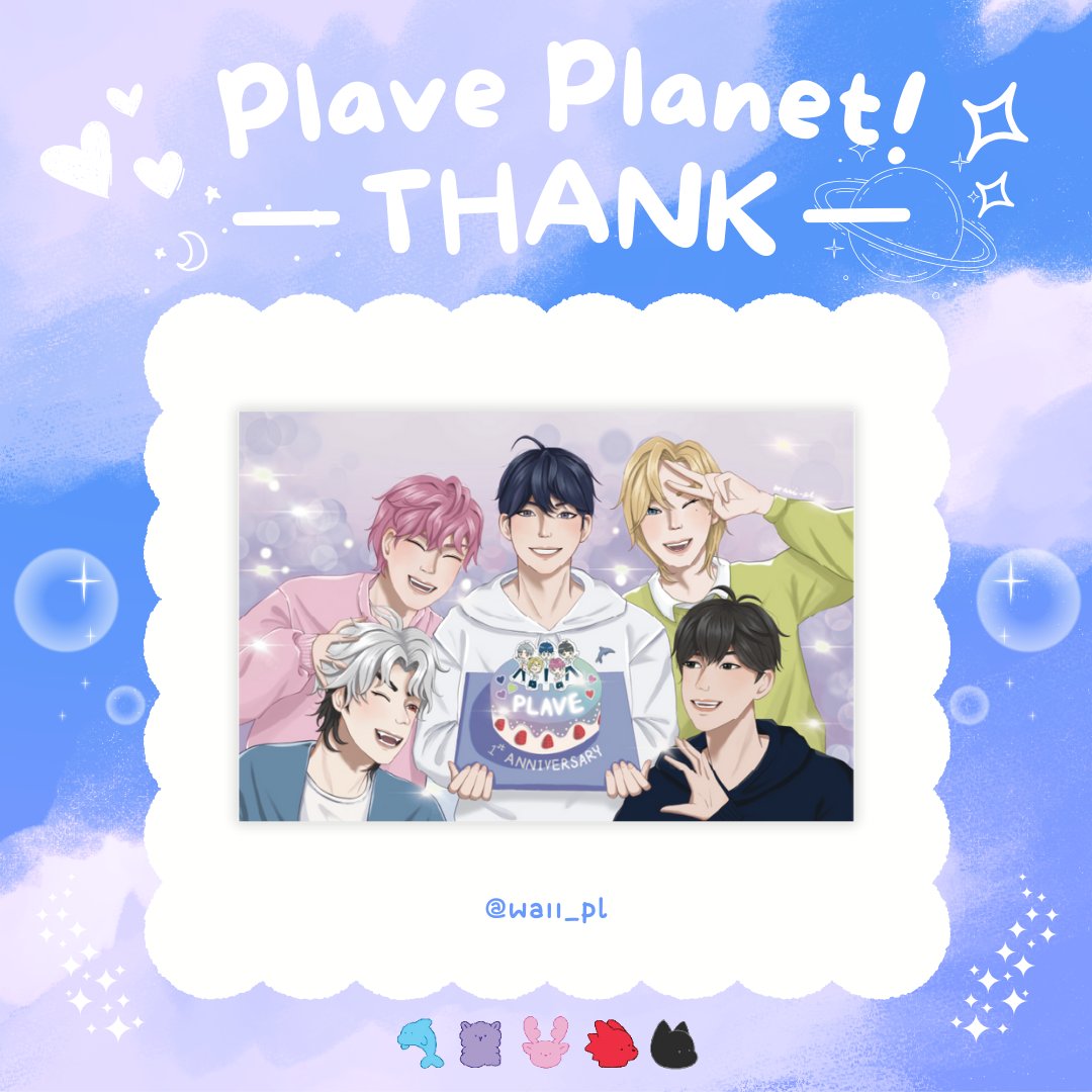 PLAVE_PlanetTH's tweet photo. 🌕 ≪•◦ 𝔽𝕣𝕠𝕞. ℙ𝕃𝔸𝕍𝔼 ℙ𝕝𝕒𝕟𝕖𝕥 ◦•≫✨

💗 𝙋𝙡𝙖𝙫𝙚 𝙋𝙡𝙖𝙣𝙚𝙩 𝙏𝙝𝙖𝙣𝙠 💗

Thank you to everyone who sent Fanart to us. 🎉
and allowed to be displayed at the event as well.

#PLAVE_PlanetTH
1st Anniversary Of Debut

@bilkis02556 @Waii_pl https://t.co/ZZhIfTStfg