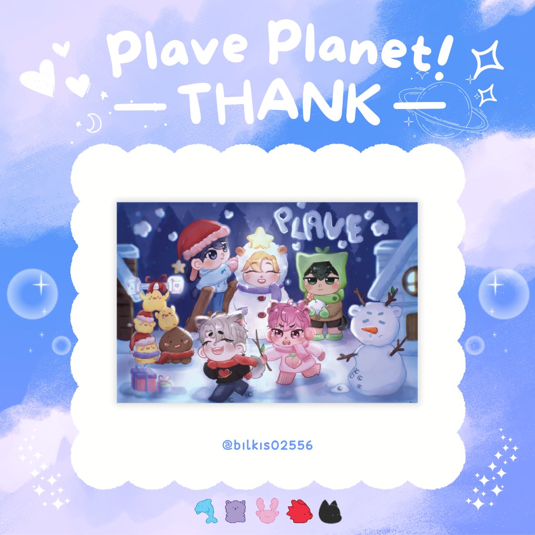PLAVE_PlanetTH's tweet photo. 🌕 ≪•◦ 𝔽𝕣𝕠𝕞. ℙ𝕃𝔸𝕍𝔼 ℙ𝕝𝕒𝕟𝕖𝕥 ◦•≫✨

💗 𝙋𝙡𝙖𝙫𝙚 𝙋𝙡𝙖𝙣𝙚𝙩 𝙏𝙝𝙖𝙣𝙠 💗

Thank you to everyone who sent Fanart to us. 🎉
and allowed to be displayed at the event as well.

#PLAVE_PlanetTH
1st Anniversary Of Debut

@bilkis02556 @Waii_pl https://t.co/ZZhIfTStfg