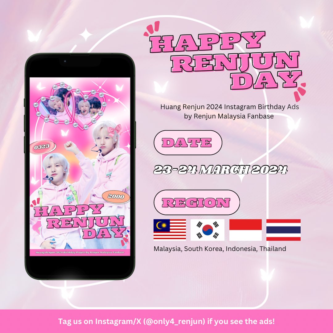 only4_renjun's tweet photo. ✮ HUANG RENJUN 2024 BIRTHDAY PROJECT by RMF 𓃥
✮.𖥔݁ 𓃦 Project A: Huang Renjun Digital Birthday Ads (IG and Tiktok) ˖˚ 𓃥 ₊✮.𖥔
🗓️ 23-24 March 2024
📍 Instagram ( 🇲🇾 🇰🇷 🇮🇩 🇹🇭 ), TikTok
Happy Renjun Day! 💛
#StyleWithREN with #RunwayREN
#RENJUN #런쥔 #仁俊 #ロンジュン https://t.co/dUWPsj1MhI