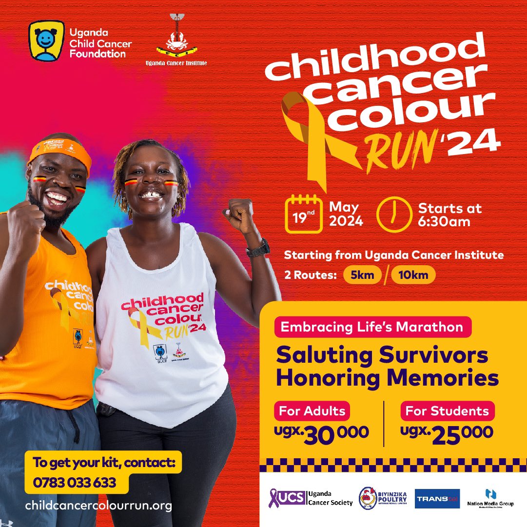 Our famous marrieds @karungimcknight and @mechodu_ will be there at the #ChildhoodCancerRun