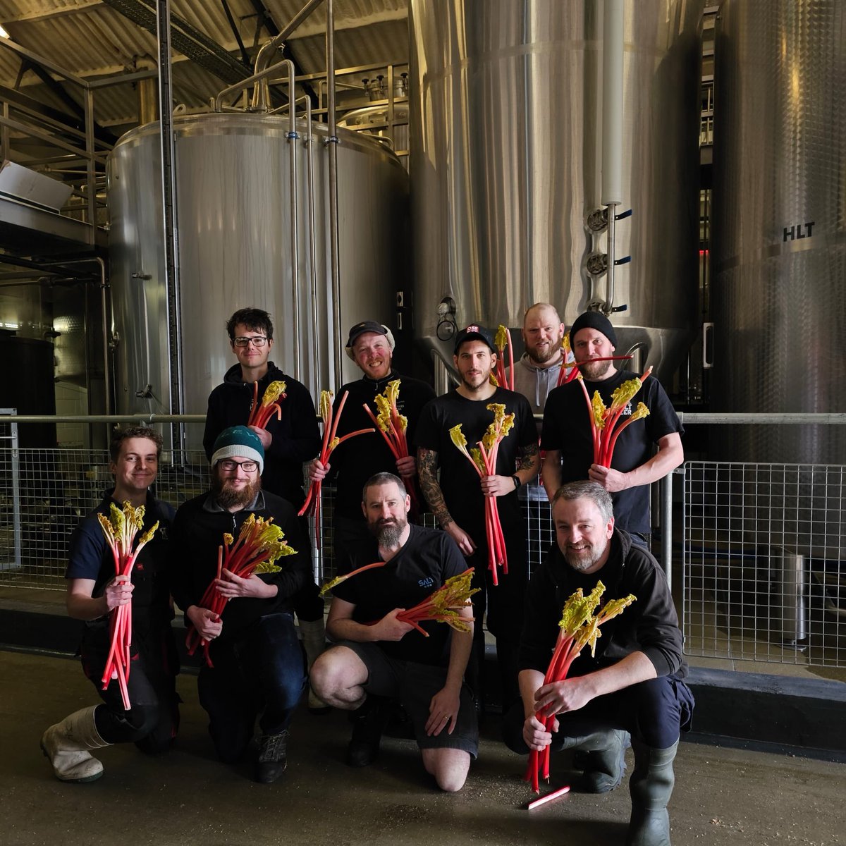 What a fine looking bunch! Our brewers James & Joe have been set free today & are at @ossettbrewery. It is collab brew day today with the guys from Northern Monk also on site creating something special. Thanks to Paul & the team for making them welcome.