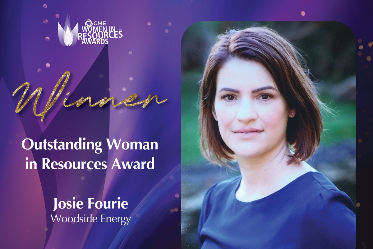 CMEWA's tweet photo. 🎊 CONGRATULATIONS TO JOSIE FOURIE 🎊
Josie has just been named the #WIRA2024 Outstanding Woman in Resources Award Winner!
👏 🎉⭐
@WoodsideEnergy https://t.co/MW1UQE5ojY