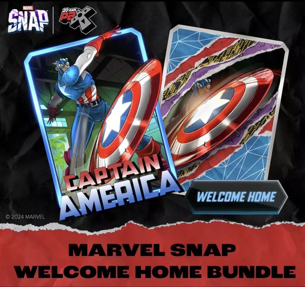 🚨 Giveaway 🚨 Marvel Snap Welcome Home Bundle from Pax! To enter: 1. Follow me 2. Like and retweet 3. Comment with your favorite card/variant in snap! Winner will be chosen randomly at 4 PM EST on Sunday 3/24. Good luck everyone!