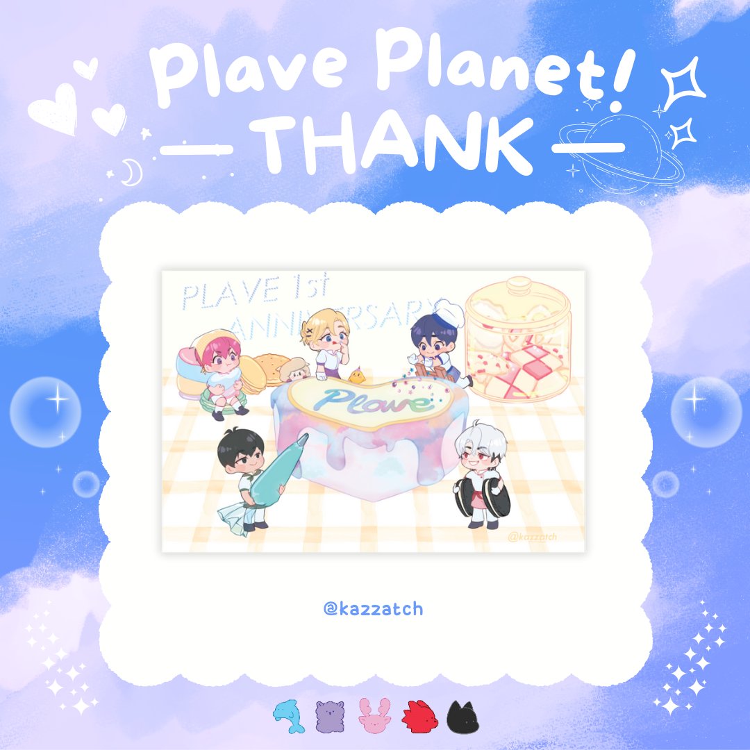 PLAVE_PlanetTH's tweet photo. 🌕 ≪•◦ 𝔽𝕣𝕠𝕞. ℙ𝕃𝔸𝕍𝔼 ℙ𝕝𝕒𝕟𝕖𝕥 ◦•≫✨

💗 𝙋𝙡𝙖𝙫𝙚 𝙋𝙡𝙖𝙣𝙚𝙩 𝙏𝙝𝙖𝙣𝙠 💗

Thank you to everyone who sent Fanart to us.🎉
and allowed to be displayed at the event as well.

#PLAVE_PlanetTH
1st Anniversary Of Debut

@errorseesonsee @babaychu @mu_m1nn @kazzatch https://t.co/TFCfRlw8Xa