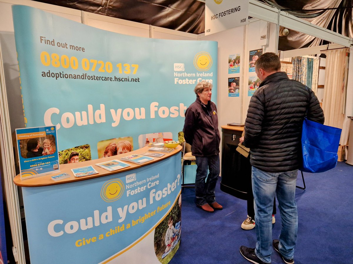 We're here to talk about #fostering all weekend at Love Your Home, TEC Belfast. #couldyoufoster
