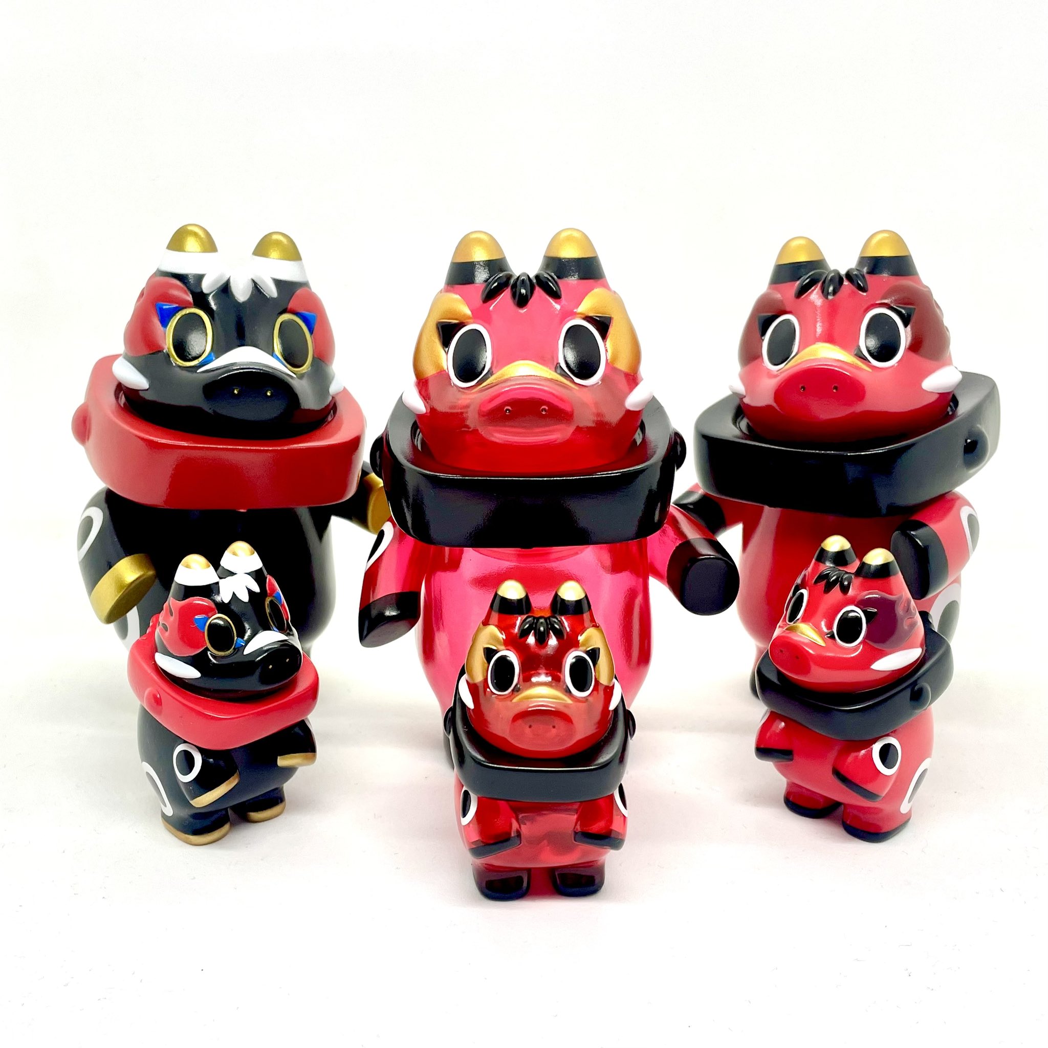 郷土玩具怪獣アカベゴン 2体セット 照紗 照紗〉郷土玩具怪獣