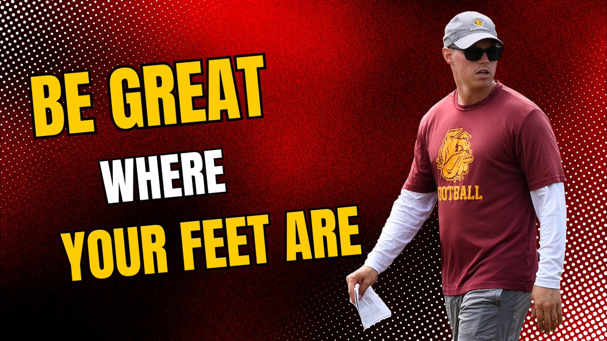 Episode 110 featured @UMD_Football Offensive Coordinator @CoachVogler 💯 'Focus on making the big time where you're at, and great things will happen.' 🏈 #GoDogs WATCH HERE ➡️ youtu.be/95oNefRsF0s