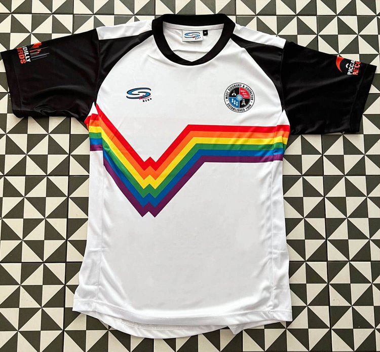 markbrownstudio's tweet image. I think I can lay claim to designing the best woke football shirt ever with this little number for @WDC_Women it’s even got W for woke on it…..not really, it’s W for West but I’m pretty quiet at the moment so any excuse to get my work noticed
