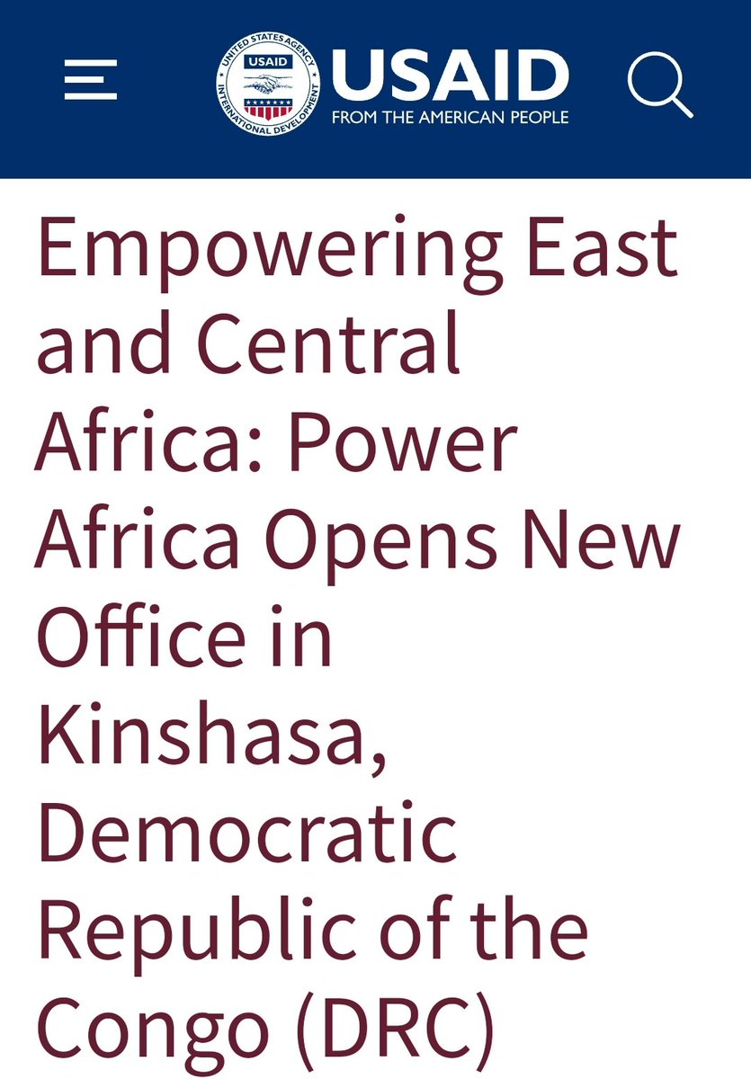 Les choses se precipitent.Bonne nouvelle!
Apres nos differentes rencontres a Washington DC, nous avions annonce l'ouverture cette annee du bureau Power Africa a Kin.  Hier Jeudi 21 Mars, le gouvernement US a ouvert le bureau PowerAfrica a Kinshasa.
Chose annoncee, chose faite!