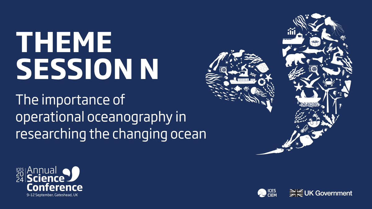 🌊Calling all oceanographers!
⏰Last call for abstracts!
Share your science at #ICESASC24 in Theme session N
to discuss how oceanographic data is becoming more relevant than ever for ICES science &amp; advice 
Call for abstracts closes today 22 March 2024! 
ices.dk/events/asc/202…