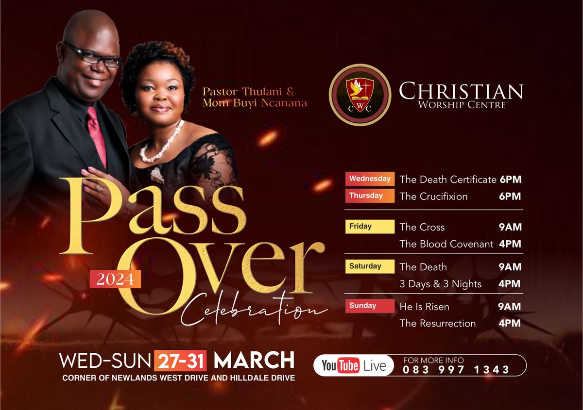 CWCKZNTV's tweet image. Just 5 days to go to our 2024 Passover Celebration, we can't wait to see you all
#CWCKZN