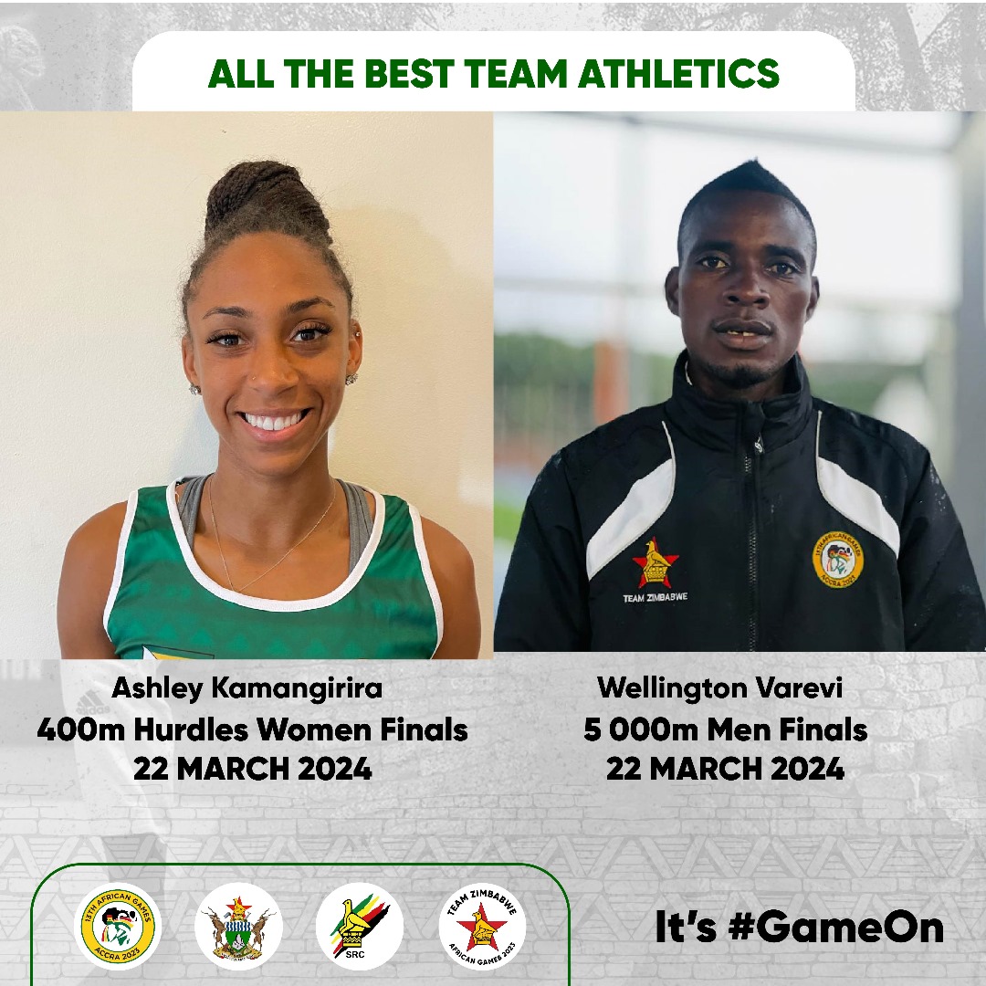 All the best Ashley and Wellington, the whole nation is cheering for you! Go Team Zimbabwe!