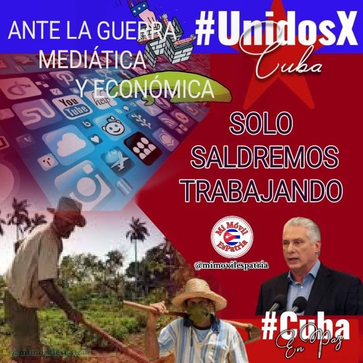 CurbeloNiurka's tweet photo. #PatriaEsHumanidad así vamos a dotarnos de nuestras propias herramientas, como un instrumento eficaz para la construcción de un mundo más justo.
“Vamos a organizar la verdad de los pueblos del mundo, y cuenten con Cuba para eso” @DiazCanelB
#CubaEsAmor
#CubaMined #PinardelRío https://t.co/AlazIQoL1Y