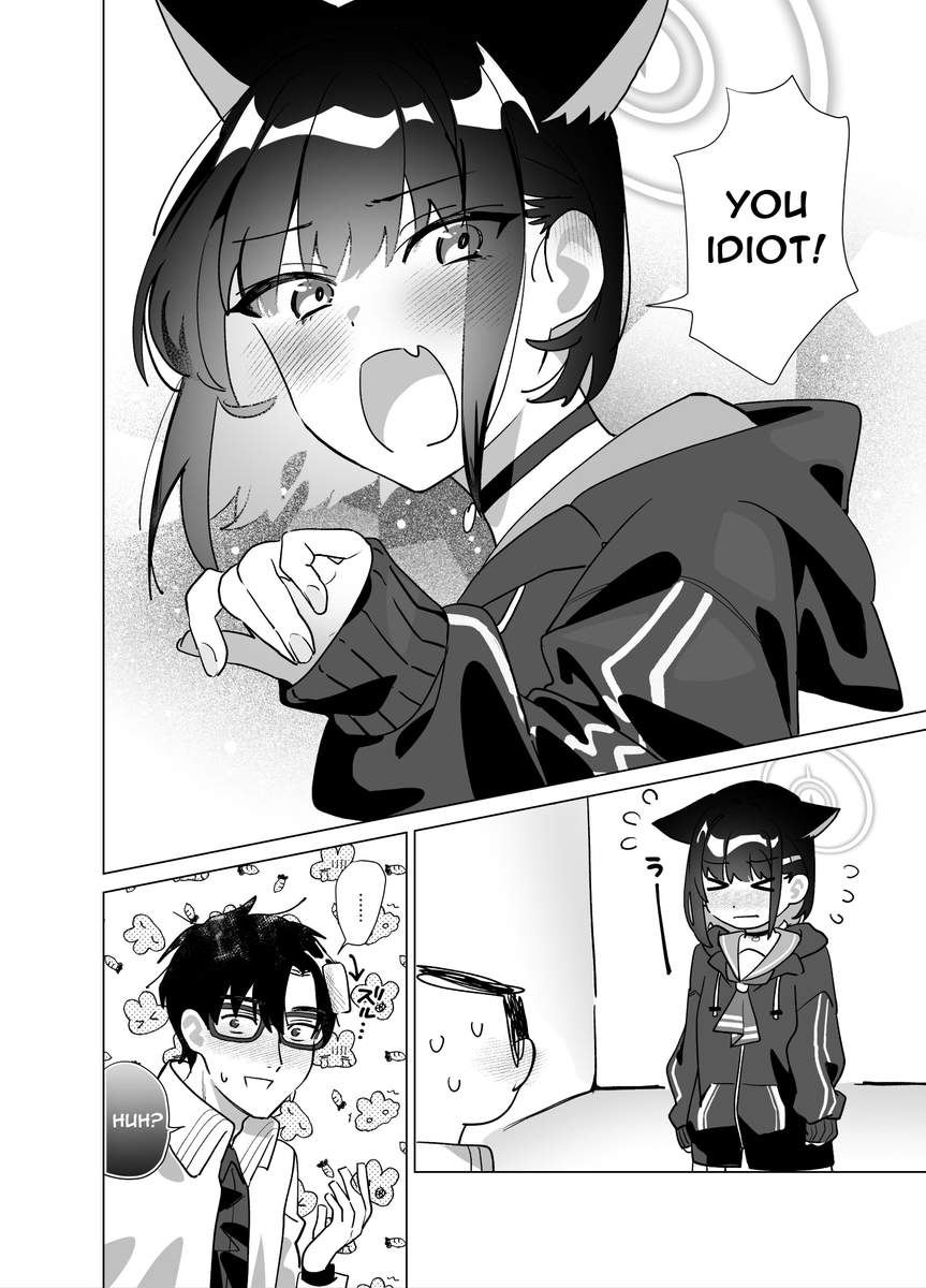 A married couple-like interaction between Kazusa and Sensei, 英語