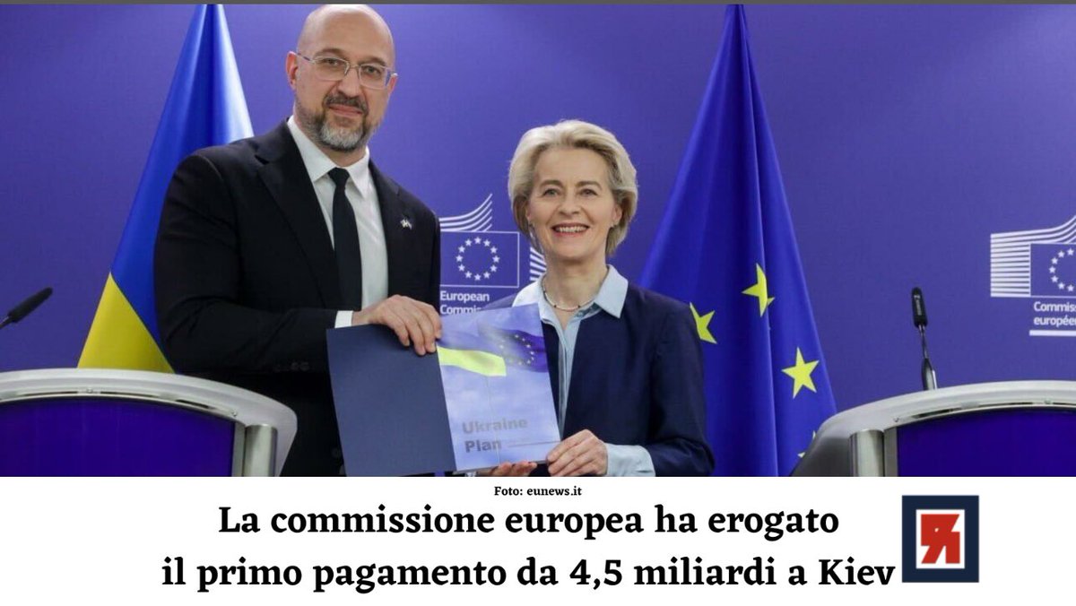 🇺🇦🇪🇺💶 Il 21 marzo, la Commissione Europea ha erogato i primi 4,5 miliardi di euro nell’ambito nel nuovo piano per l’#Ucraina dell’#UE (Ukraine Facility) 

↪️ t.ly/pS-I1