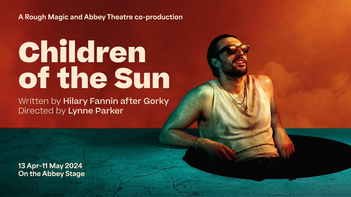 We are all #ChildrenOfTheSun... A co-production with @RoughMagicIRL, Hilary Fannin’s radical adaptation of Maxim Gorky’s classic is directed by Lynne Parker. This brand new image features actor Peter Newington, shot by Ros Kavanagh. (1/2)