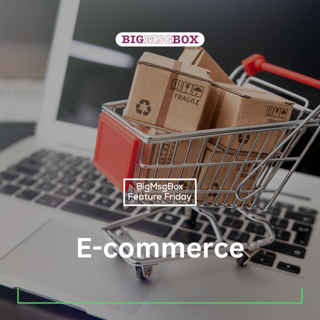 bigmsgbox's tweet image. 🛒 Transform your e-commerce game with BigMsgBox with personalized messaging, order updates, and targeted promotions.
Seamlessly connect with your shoppers at every stage of their journey, from browsing to checkout.
bigmsgbox.com/e-commerce/
#BMB #CX #Ecommerce